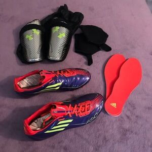 Adidas Soccer Cleats w/ Shin Guards